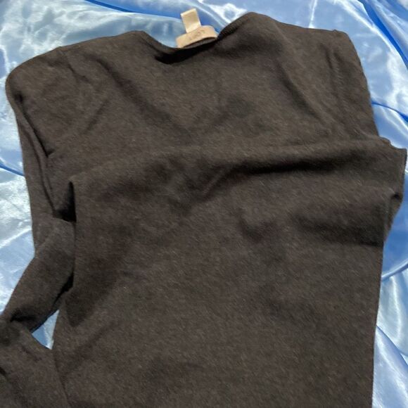 LOFT Charcoal Gray long sleeve Sweater size small - Picture 6 of 6